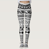 Leggings Jambes de femmes Boho Buffalo Motif tribal Bohem (Devant)