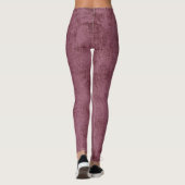 Leggings Jambes de femmes de Berry à peluche (Dos)