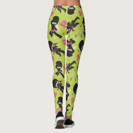 Leggings Jambes de fille Ninja (Dos)