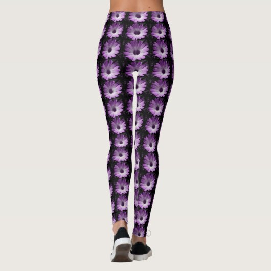Leggings Jambes de fleur pourpre (Dos)
