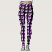 Leggings Jambes de fleur pourpre (Devant)