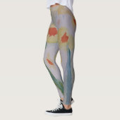 Leggings Jambes de jonquilles Abstraites (Gauche)