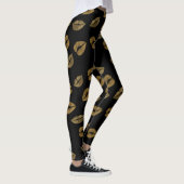 Leggings Jambes de lèvres d'or (Droite)