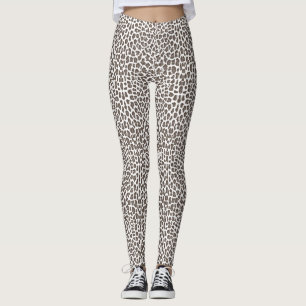 Leggings Jambes de Posters de animaux mocha Brown douces