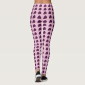 Leggings Jambes de Rose rouge (Dos)