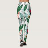 Leggings Jambes de zèbre et de Flamant rose (Dos)