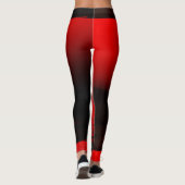 Leggings Jambes des femmes du coeur rouge (Dos)