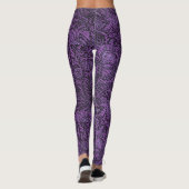 Leggings Jambes des femmes violettes (Dos)