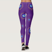 Leggings Jambes des yeux maléfiques (Dos)