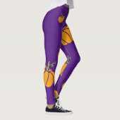 Leggings Jambes d'Halloween Éffrayantes pourpres (Droite)