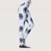 Leggings Jambes d'yeux bleu déplaisant (Droite)