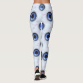 Leggings Jambes d'yeux bleu déplaisant (Dos)