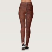 Leggings Jambes en cuir Brown (Dos)