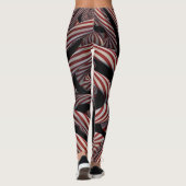 Leggings Jambes factices tordues de menthe (Dos)