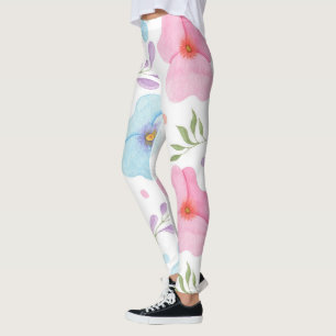 Leggings Jambes florales du printemps - Pantalon de Yoga en