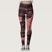 Leggings JAMBES ROUGES de MAMAN de HALLOWEEN par (Devant)