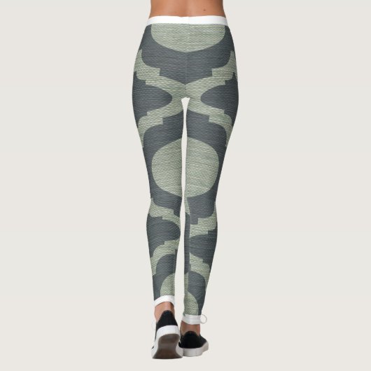 Leggings Jambes vert et bleu de Lulus (Dos)