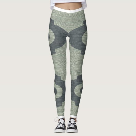 Leggings Jambes vert et bleu de Lulus (Devant)