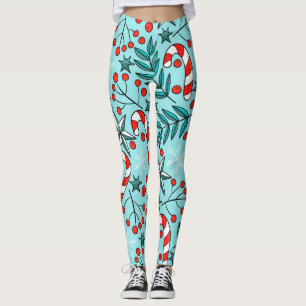 Leggings jambières bleues motifs