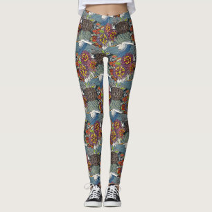 Leggings jambières d'ardoise bleu marais