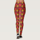 Leggings jambières de coeurs et de fleurs (Dos)