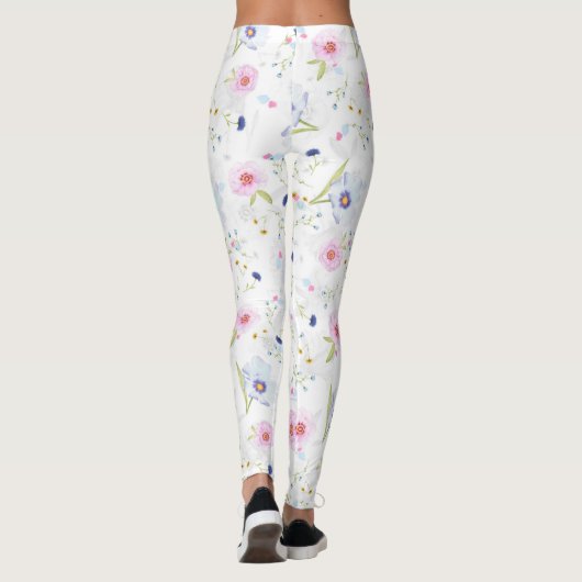 Leggings jambières de fleurs (Dos)
