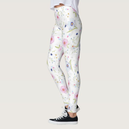 Leggings jambières de fleurs (Gauche)