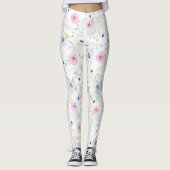 Leggings jambières de fleurs (Devant)