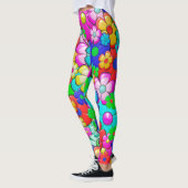 Leggings jambières de fleurs hippies (Gauche)