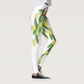 Leggings jambières de mistletoe rouge (Droite)