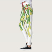 Leggings jambières de mistletoe rouge (Gauche)