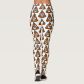 Leggings jambières de poop emoji (Dos)