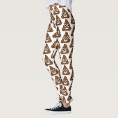 Leggings jambières de poop emoji (Gauche)