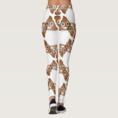 Leggings jambières de poop emojis (Dos)