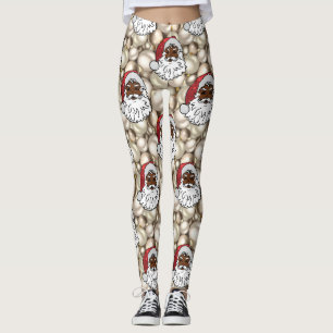 Leggings jambières de santa claus