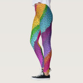 Leggings jambières en mosaïque arc-en-ciel (Gauche)