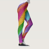 Leggings jambières en mosaïque arc-en-ciel (Droite)