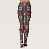 Leggings jambières florales d'halloween (Dos)