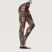 Leggings jambières florales d'halloween (Droite)