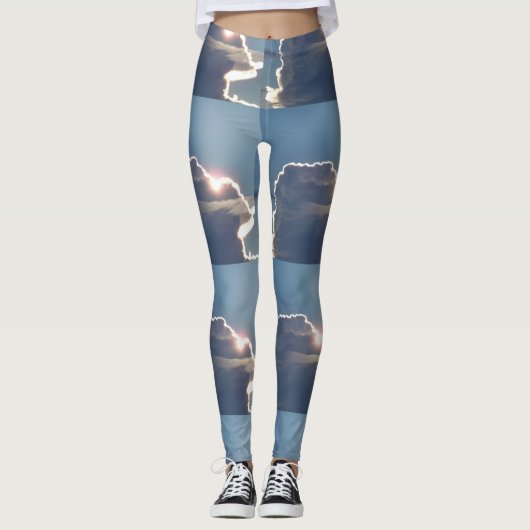 Leggings jambières nuageuses (Devant)
