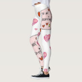 Leggings jambiers coeur valentin (Gauche)