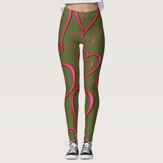 Leggings jambiers coeur valentin (Devant)