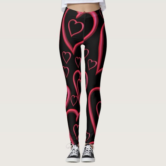Leggings jambiers coeur valentin (Devant)