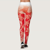 Leggings Japanese carp red ground6@miyasan (Dos)