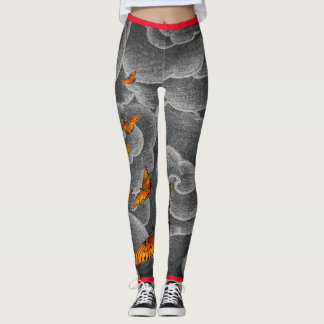 Leggings JAPANESE CLOUDS EN BUTTERFLIES