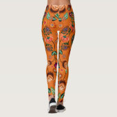 Leggings Japanese Floral Pattern  (Dos)