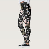 Leggings Japanese Pattern Pine, Bamboo and Plum (Gauche)