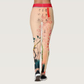 LEGGINGS JAPONAIS FLEURS ARTISTIQUES LEGINES IMPRIMÉES (Dos)