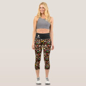 Leggings japonais Kawaii Decora Capri Sushi Yoga (Recto)