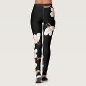 Leggings Japonais Kimono Patern C Leggins Noir (Dos)